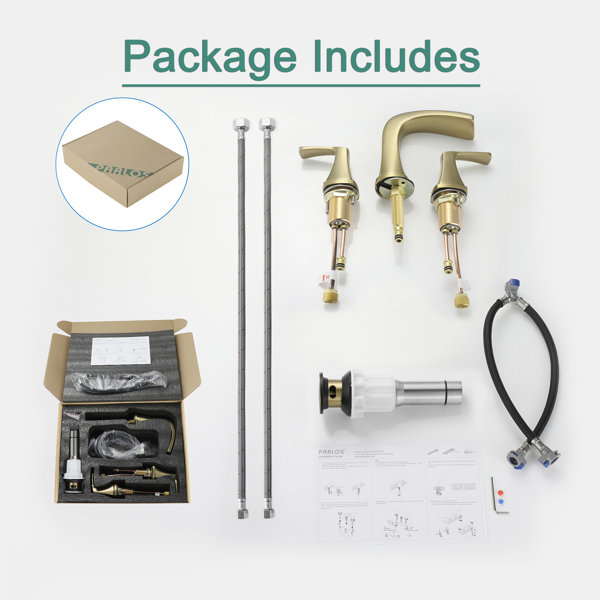 1407008 Parlos Home Doris Widespread Faucet 2handle Bathroom Faucet